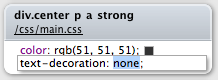 Web Inspector Inline CSS Editing