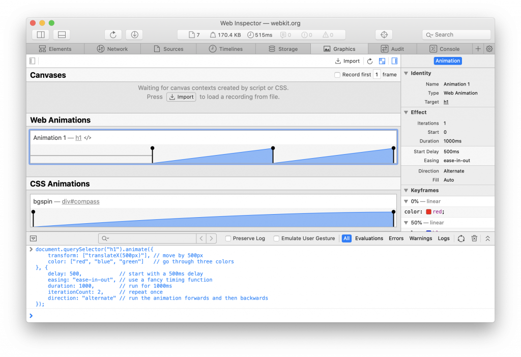 Web Animations in Safari 13.1 | WebKit