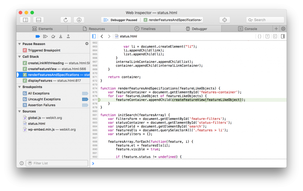 Parent Call Frame Expression Highlight