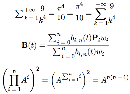 Screenshot of MathML displaystyle in Safari Technology Preview 9