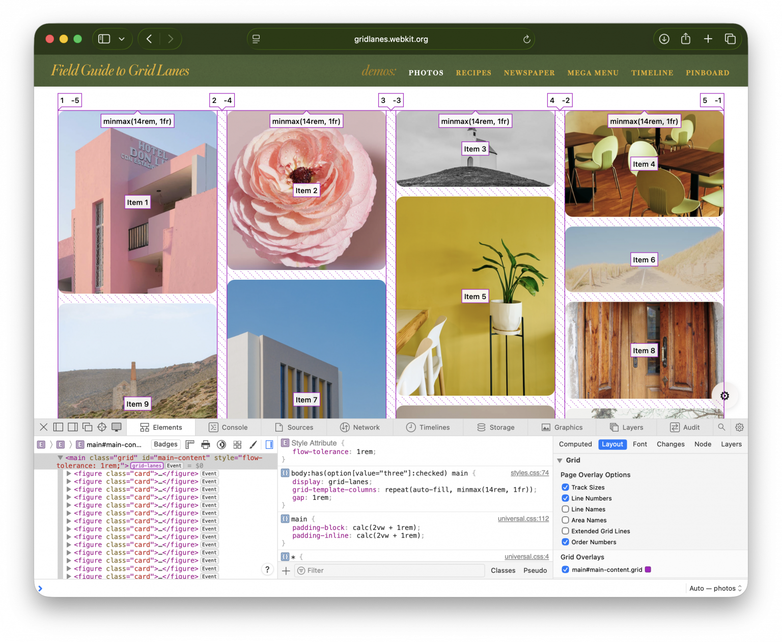 Introducing the Field Guide to Grid Lanes | WebKit