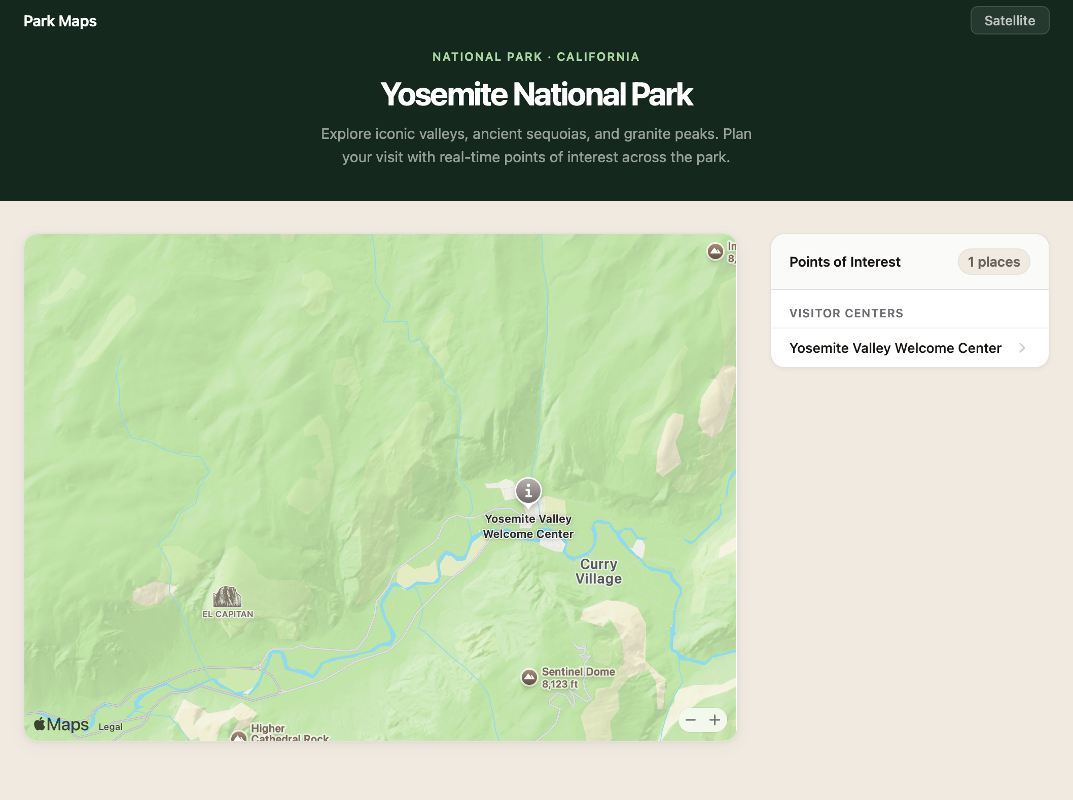 image showing the map with a PlaceAnnotation